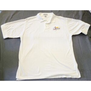 Sylvan Beach Head To Toe Polo Shirt Mens Embroidered Pullover White XXL